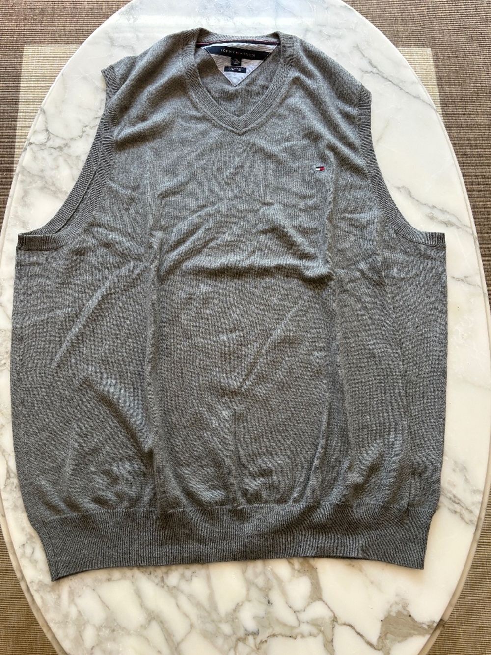 Tommy Hilfiger Heather Gray Pullover Sweater Vest